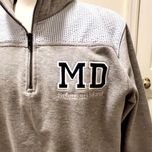 Solomans Island Maryland Zip Sweater.
